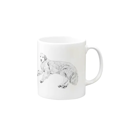 『ん？どうしたの？』× golden retriever Mug