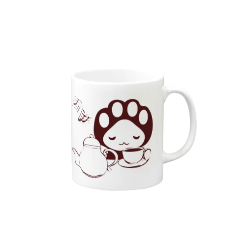 ねこきゅうランチ　レトロ　ティータイム Mug