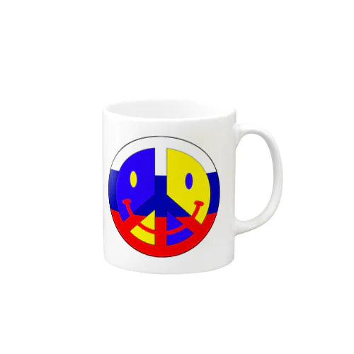 ダブルピース（ロシアウクライナの平和） マグカップ