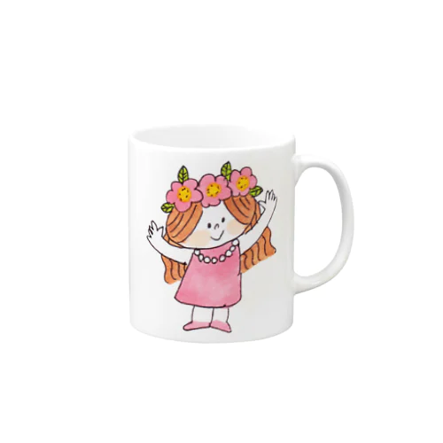 花のかんむりの女の子 Mug