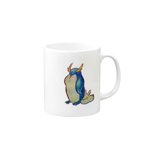 眠たいペンギンとうさぎ Mug