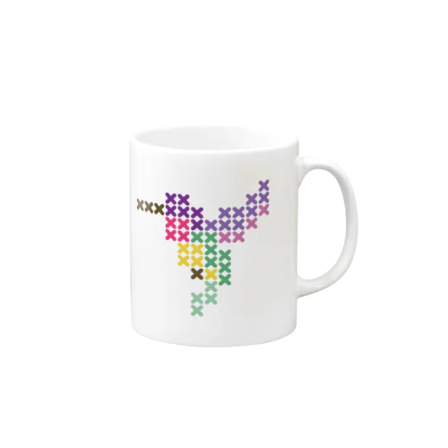 ハミングバード-大  Cross-stitch Mug