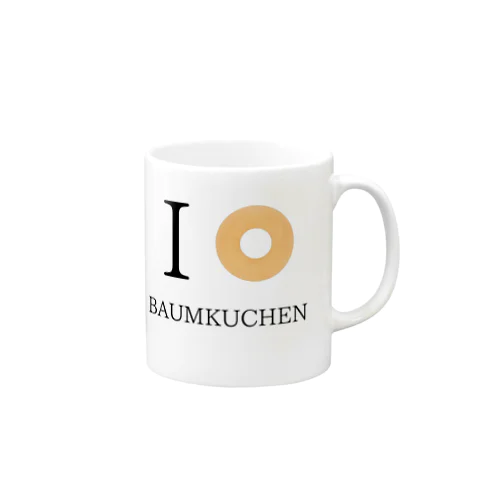 I LOVE BAUMKUCHEN マグカップ