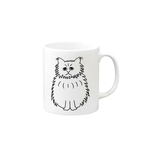 もじゃもじゃにゃんこ Mug