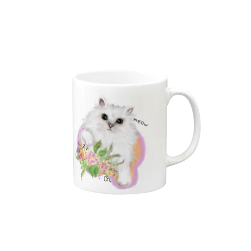 meow meow Persian cat Mug