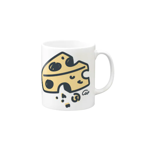 ねことネズミと例のチーズの例のチーズ Mug