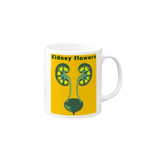 Kidney flowers マグカップ