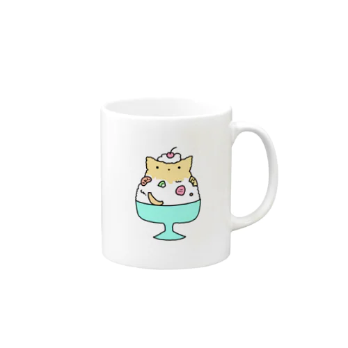 ねこのかき氷 Mug