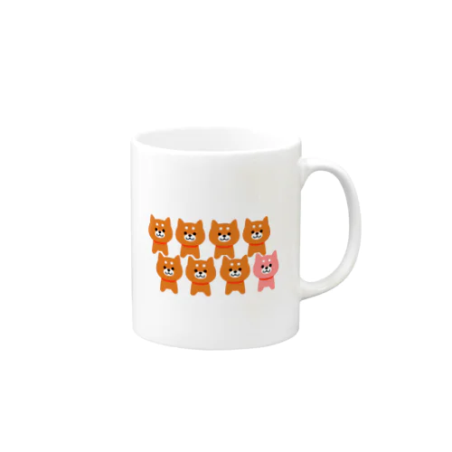 柴犬たくさん Mug