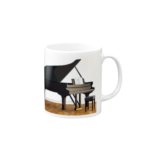 ピアニストの部屋3 グランドピアノ音楽  マグカップ