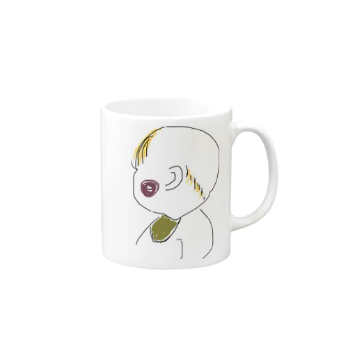 赤ちゃん　横顔 Mug