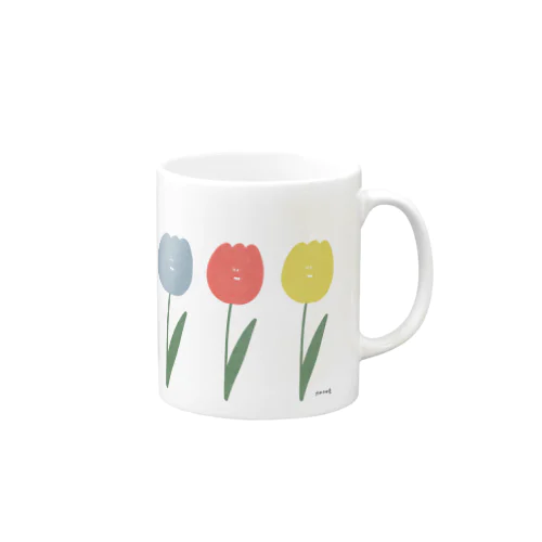 チューリップ、3本。 Mug