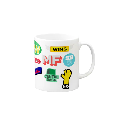 サッカーワッペン Mug