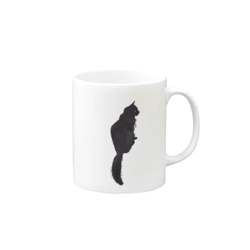 黒猫 Mug