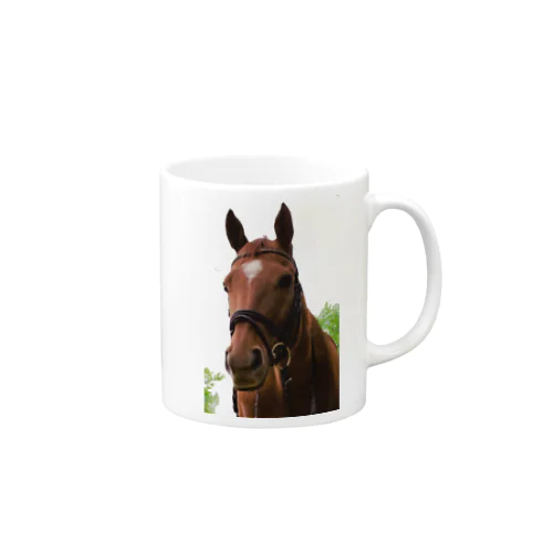 牧場 乗馬 馬術の馬 Mug