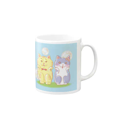 待ってるねこ Mug