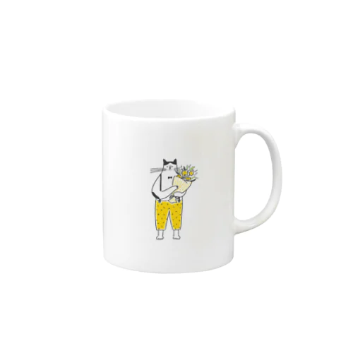 佇む猫 Mug