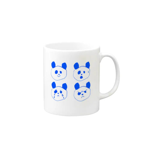 🐼 ゆるぱんだの四面相 🐼 Mug