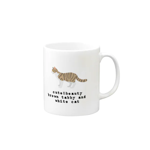 猫1-9 キジ白猫 Mug