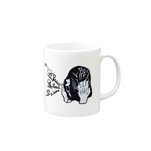 peace ROCK love Mug