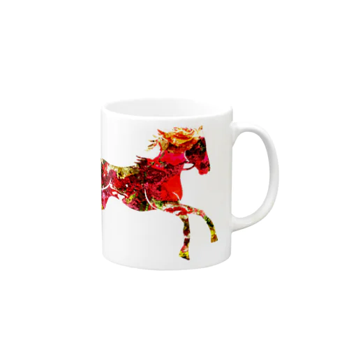 Red Horse [helocdesign] マグカップ