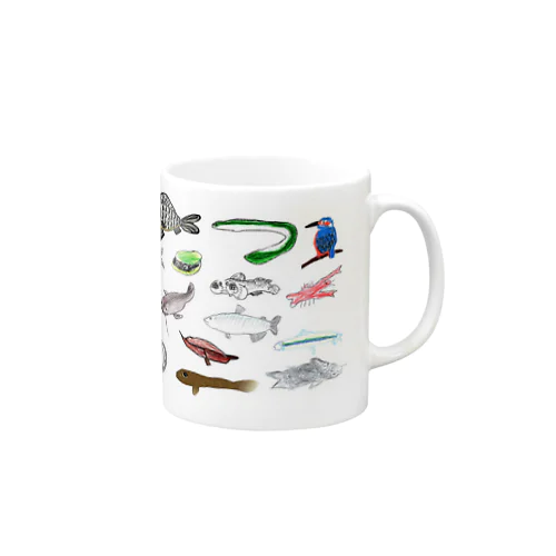みんなで描いた霞ヶ浦の生き物 Mug