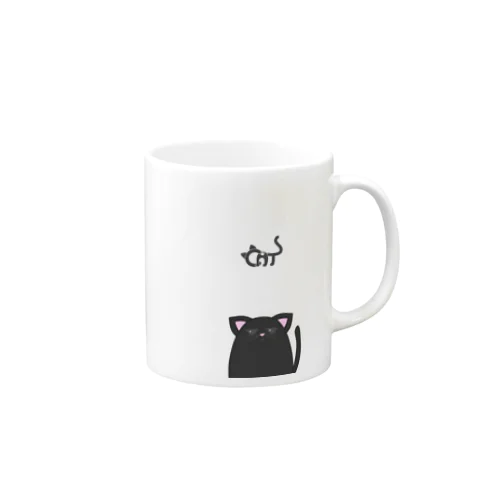 ジト目な動物たち【ねこ】 Mug