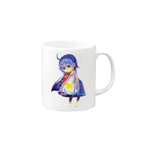 月の女の子 Mug