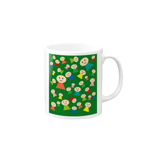 こびとわらわら 緑 Mug