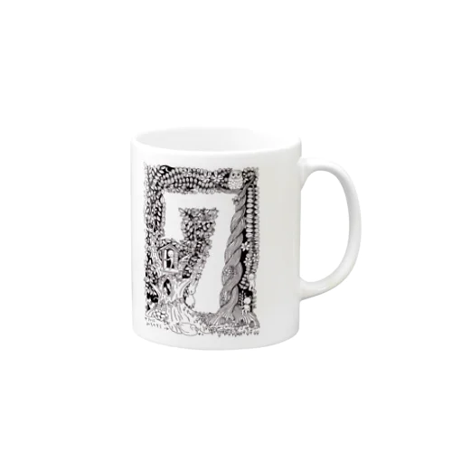 みちのそら7周年白黒 Mug