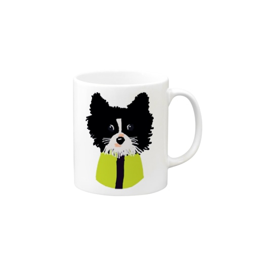 もぐの絵 Green Mug