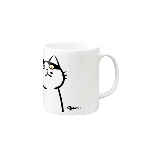 牛柄猫 Mug