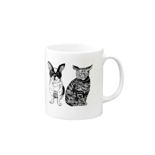 愛犬と愛猫 Mug