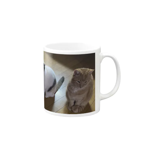 気まずい猫 Mug