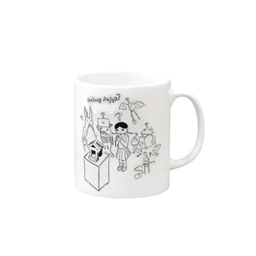 どうぶつとデバッグ神社 Mug