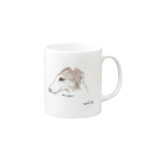 BORZOI GINGER Mug