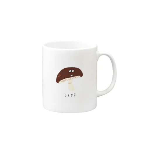 毒付くキノコ（シイタケ） Mug