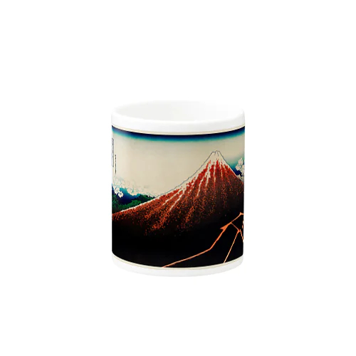 葛飾北斎_冨嶽三十六景　山下白雨 Mug