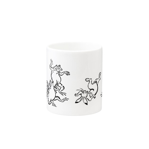 鳥獣戯画五人衆 Mug