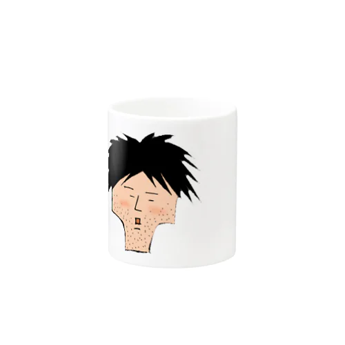 髪の毛を気にするしげさん Mug