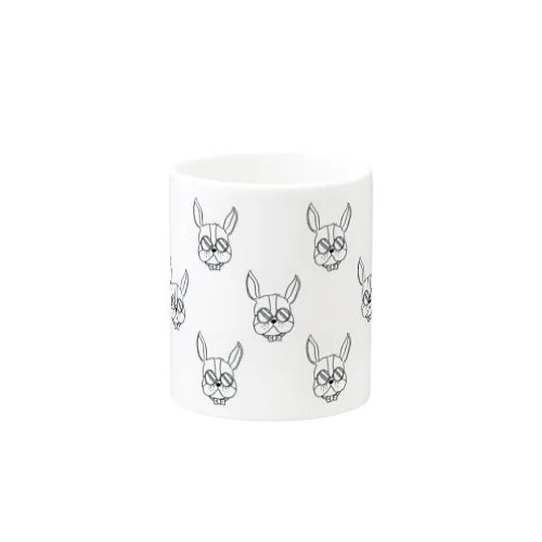 メガネ犬 Mug