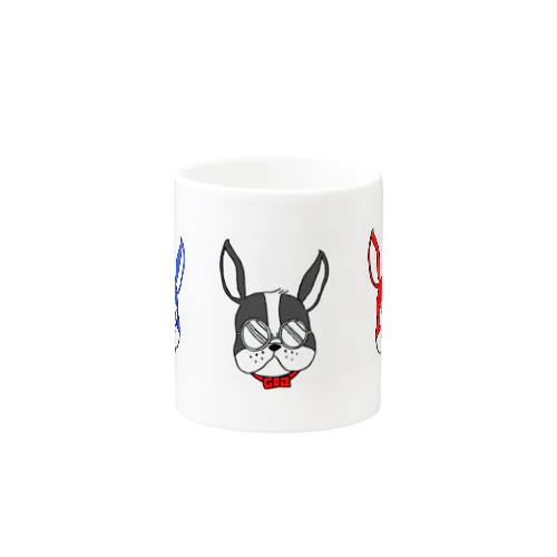 メガネ犬(カラー) Mug