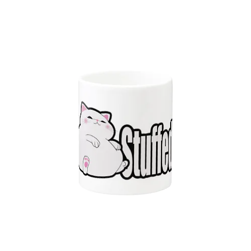 ぐうたら白猫。stuffed. Mug