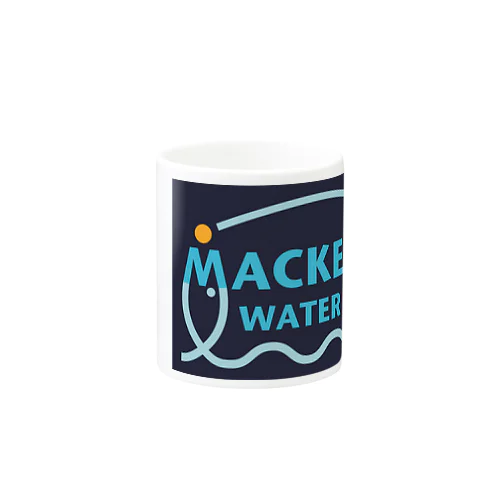 MACKEREL（ダークネイビーボックス）片面プリント Mug