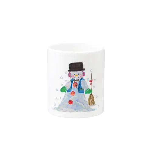 冬と雪だるま Mug