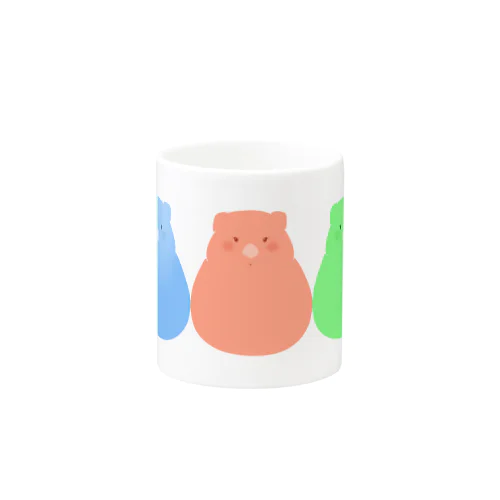 3色ウォンバット Mug