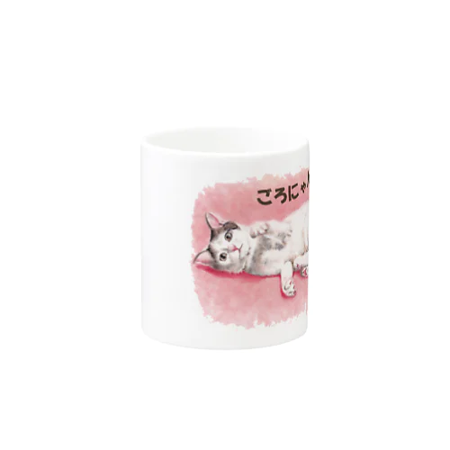 猫パステル画〈ごろにゃん💗〉 Mug