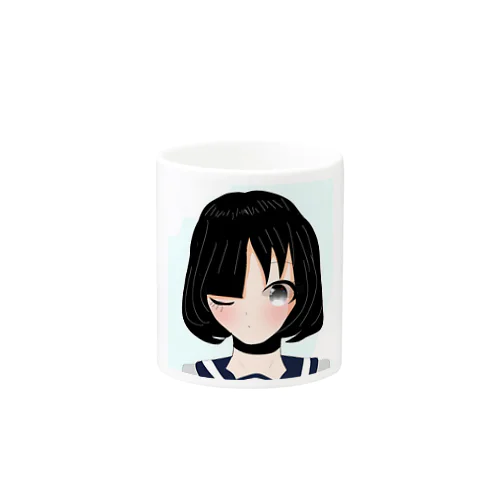 黒髪少女 Mug