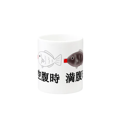 空腹と満腹の醤油さし Mug