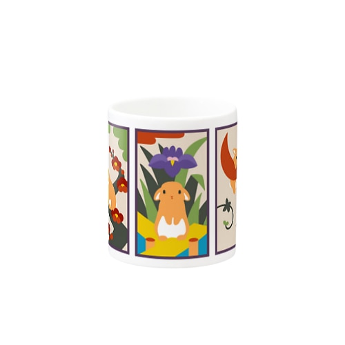 兎花札花うさぎ Mug